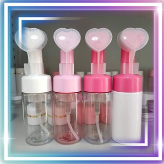 Foaming Froth Pump Bottle with Heart-Shaped Silicon Brush