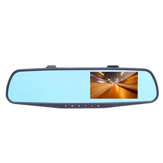 Dual Lens Car DVR Rear View Mirror Dash Cam Video Camera Night Vision Dash-Recorder HD 1080P 4.3 inc