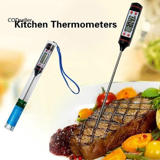 COD_Kitchen Electronic Digital Thermometer Cooking Food Probe for Meat Water Milk