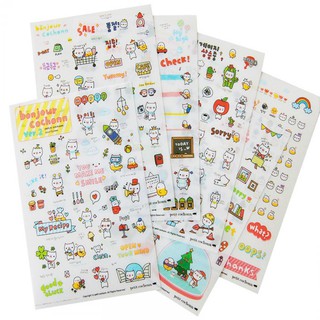 Girl's Paper Cartoon Cute DIY Decor Transparent Sticker Planner Diary Calendar