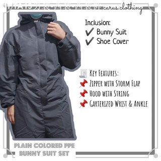 Men﹉✖❅Microfiber PPE Bunny Suit Set (Plain)