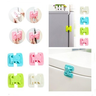 4 Colours Flexiable Drawer Dresser Fridge Closet Clock Baby Safety Latches Childproof Cabinet Locks