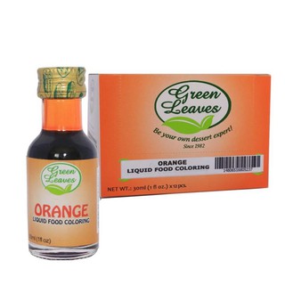 Food Coloring▤☃๑Green Leaves Orange Liquid Food Color 30ml