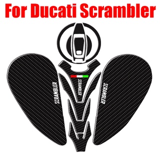 accessories, Motorcycle Carbon Fiber Gas Fuel Oil Tank Pad Protector Decals Sticker For Ducati Scram