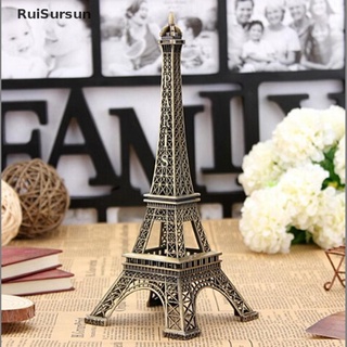 RuiSursun Bronze Tone Paris Eiffel Tower Figurine Statue Vintage Alloy Model Decor 13cm (3)