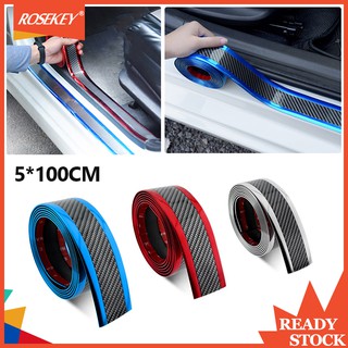 【Fast delivery】5cm*1M Car Stickers Rubber Door Sill Protector Car Anti-collision strip CB066