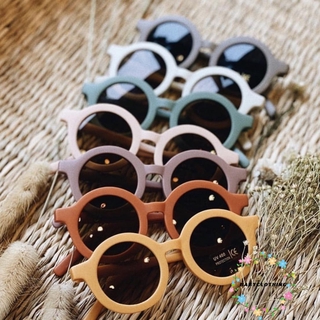 BBCQ-Children´s Sunglasses, Infant´s Retro Solid Color Ultraviolet-proof Round Glasses Eyeglass for Kids