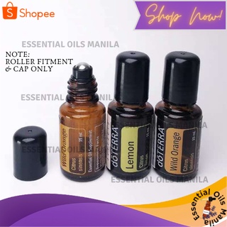 Roller fitment with cap for 5ML-15ML essential oil bottles