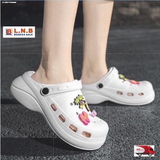 New products▪◄◆LNB 2021 trend slippers Crocs literide bae platform high heel free jibbitz beach wed