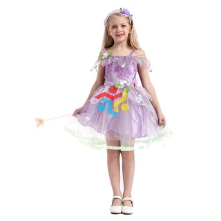 Carnival children's Day Girls Purple Flower Fairy Princess dress flower children's dress performance dress