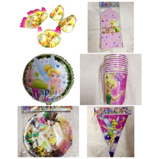 Tinkerbell Party Supplies Needs Decorations Banderitas Party Hats Paper Plates Cups Invitation Cards