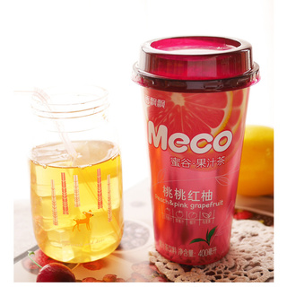Xiangpiaopiao Meco Juice Tea Thai Lime Peach Lemon Fruit Juice Tea 400ml