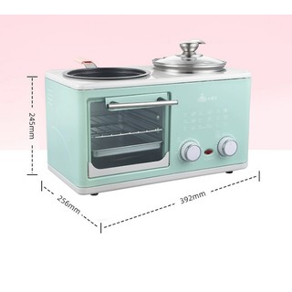 (In stock) Multifunctional breakfast machine, 4 in 1 electric toaster, toaster, electric oven (1)