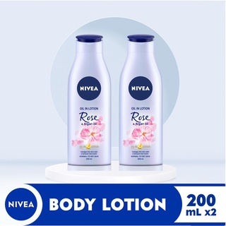 Buy 1 Take 1 NIVEA Body Oil in Lotion Rose and Argan Oil, 200ml (1)