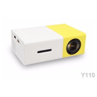 ✤LHR YG-300 600 Lumens Mini Portable Projector (Yellow/White)