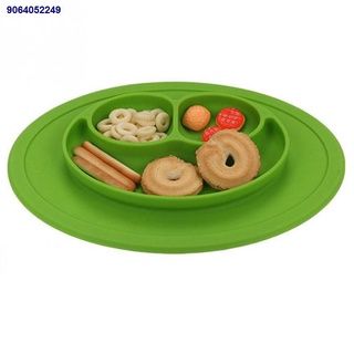BHY9878♙【Fast Delivery】【Free Baby Bib】Health Silicone Material Baby Dining Plate (4)