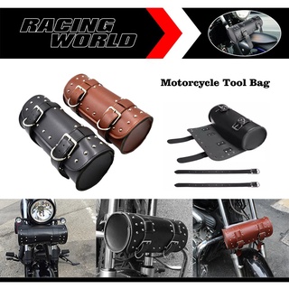 motorcycle bag❖Universal Motorcycle Toolkit PU Saddlebag Scooter Front Package Moto Waterproof Side