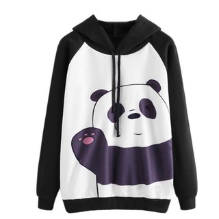 Girls fashion Hooded panda jacket