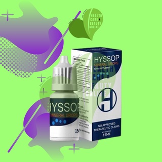 ∏HYSSOP Mineral Drops 15ml 100% AUTHENTIC! | eye drops | natural eye drops