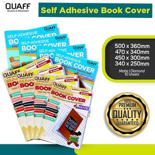 Book Covers◎ﺴ☈Self Adhesive Book Cover Matte & Diamond Pattern (10sheets/pack)