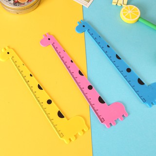 Stationery Hot Giraffe Series Ruler Cute 15Cm Plastic Ruler