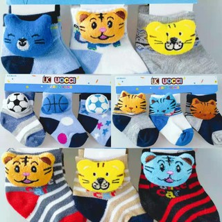 6 Pairs 3D Cute High Quality Baby Boy Baby Socks Infant Socks