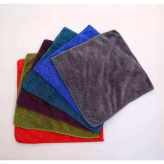 6pcs Microfiber Face Towel Super Soft Towel (30x30CM)Nonstick Oil Microfiber Coral Fleece Absorbent