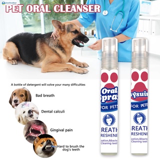 ✟Pet Breath Freshener Mouth Oral Spray Fresh Breathing Dental Care for Dog Puppy
