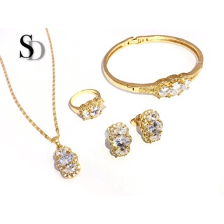 [SD] Stan Diamonds 4S011 - Rose Gold Jewelry Set (4 in 1)