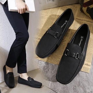 ☫【Crystal】 MEN'S LEATHER LOAFER TOPSIDER SHOES WY18-7