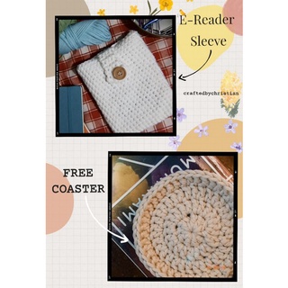 SALE! RAINBOW COLORED ACRYLIC Crochet E-READER KINDLE KOBO SLEEVE