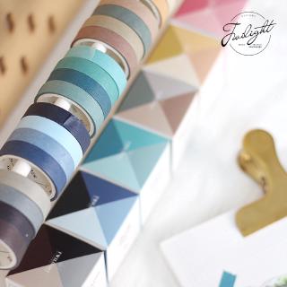 lengodd 4 Roll/Set Washi Masking Tape Sticky Decorative Paper Tape Set DIY Decoration Office Stationery Scrapbook