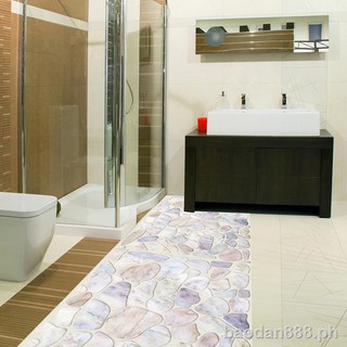 Creative ins waterproof floor tile sticker wall wallpaper self-adhesive bathroom toilet