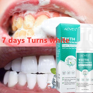 Teeth whitening mousse toothpaste Mouthwash 360°care for oral health removes stains freshen breath