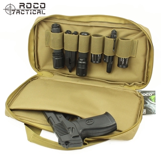 ROCOTACTICAL Tactical Pistol Bag Tactical Single Pistol Case Bag Airsoft Paintball Gun Storage Gun