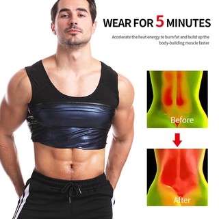 Sweat Sauna Vest Neoprene Vest Mens Body Shaper Modeling Fat Burning Shirt Slimming Belt Sweat Sauna Weight Loss Waist Trainers (6)