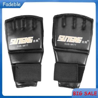 Half Finger Fighting MMA Boxing Sports PU Leather Gloves Tiger Muay Thai Boxing Sanda Gloves Sports
