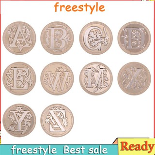 Retro 26 Letter A - Z Wax Seal Stamp Alphabet Letter Retro Wood Stamp Kits Replace Copper Head Sets