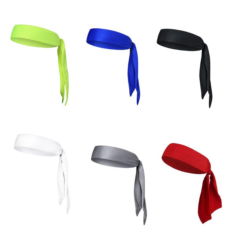 Head Tie Outdoor Sports Headband Sweat Absorption Hair Hoop Stretchable Moisture Wicking Running Ten