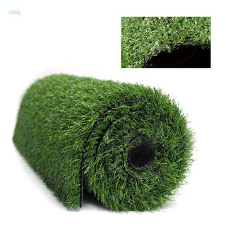 Vonl 1cm Thickness Artificial Lawn Carpet Fake Turf Grass Mat Landscape Pad DIY Outdoor Garden Floor Decor