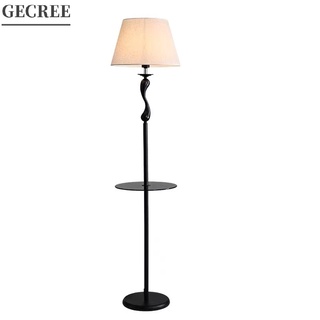 GECREE NORDIC living room floor lamp for bedroom study lamp shade bedroom night light office lamp