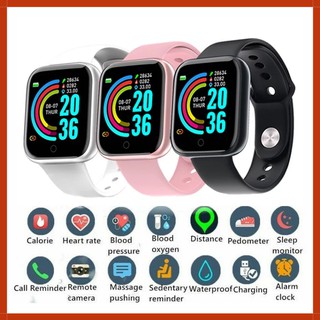 D20 Smart watch Bluetooth Anti Air Dengan Monitor Detak Jantung Untuk Olahraga/Fitness