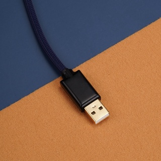 KBDFANS BLUE AND PURPLE HANDMADE CUSTOM MECHANICAL KEYBOARD USB-C CABLE (7)