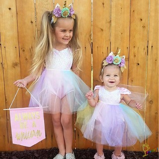 L2C-Baby Girl Kids Sequins Princess Romper Dress Party