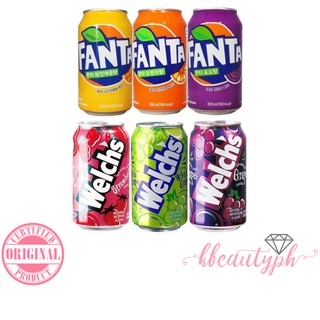 Welch's / Fanta Sparkling Fruit Soda Juice 355ml
