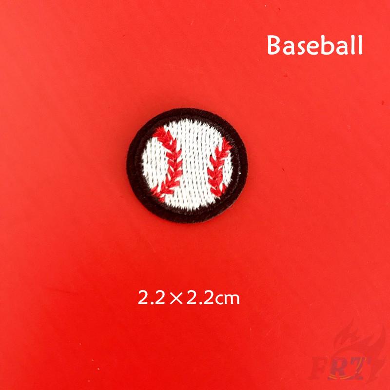 > Ready Stock < ☸ Football / Basketball / Baseball / Rugby Patch ☸ 1Pc Mini Diy Sew On Iron On Patch (2)
