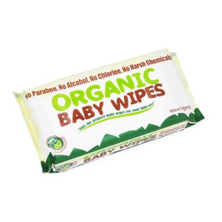 Organic Baby Wipes 80's x 6 (Aloe vera Scent)