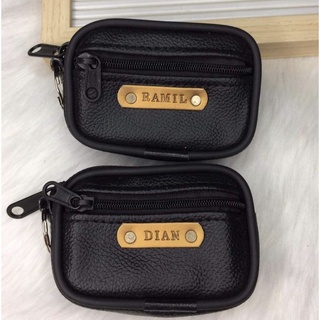 personalized mens coin purse