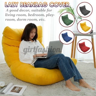 Bean Bag Lazy Sofas Cover Lounger Seat Living Room Furniture Without Filler (1)