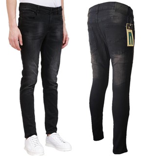 #57001 Acid Black maong stretchable skinny jeans for men Pants Maong fashion